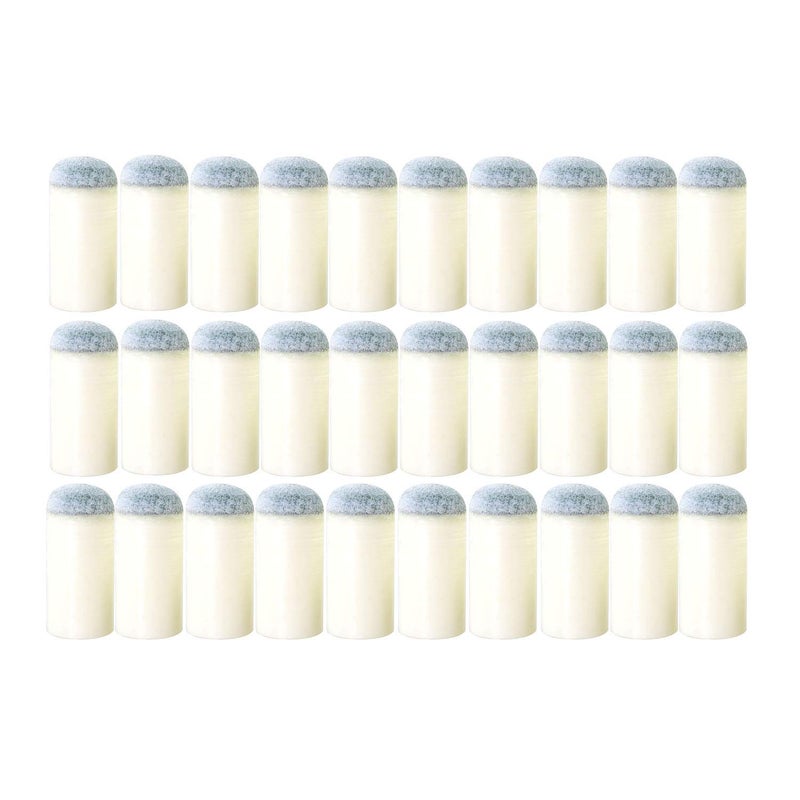 RLECS 30pcs Professional Billiard Replacement Tips 13mm Gray Cue Tips Durable Pool Cue Repair Rod Stick - Image 1